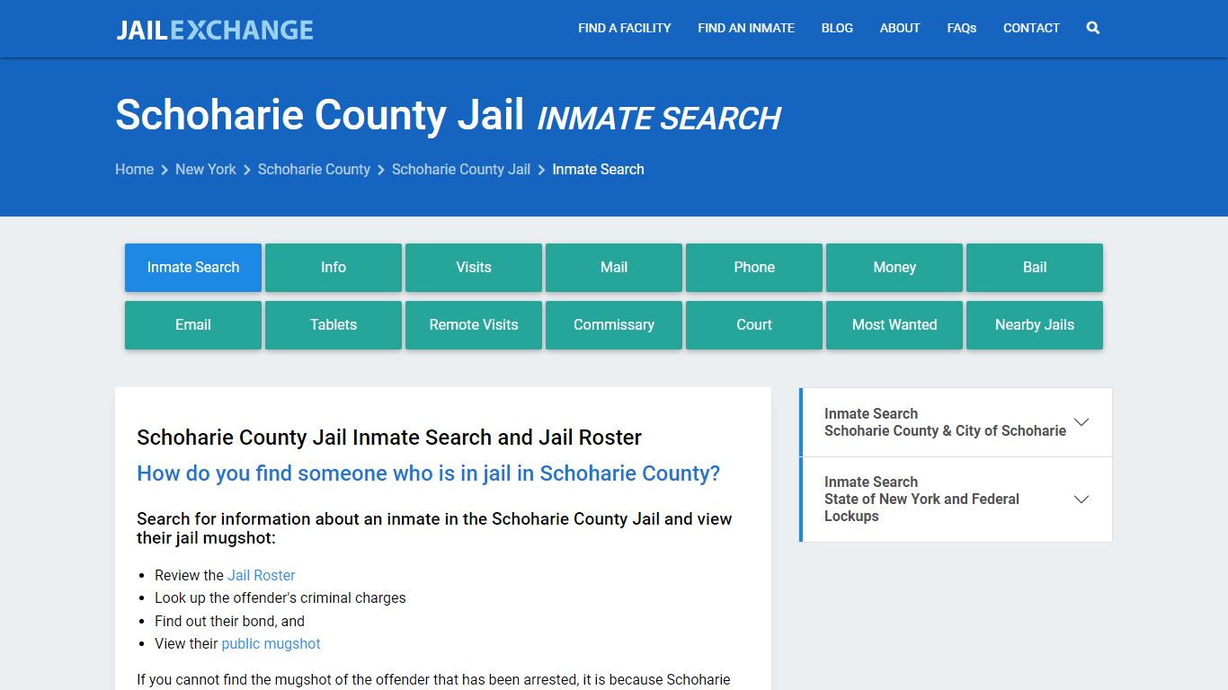 Inmate Search: Roster & Mugshots - Schoharie County Jail, NY
